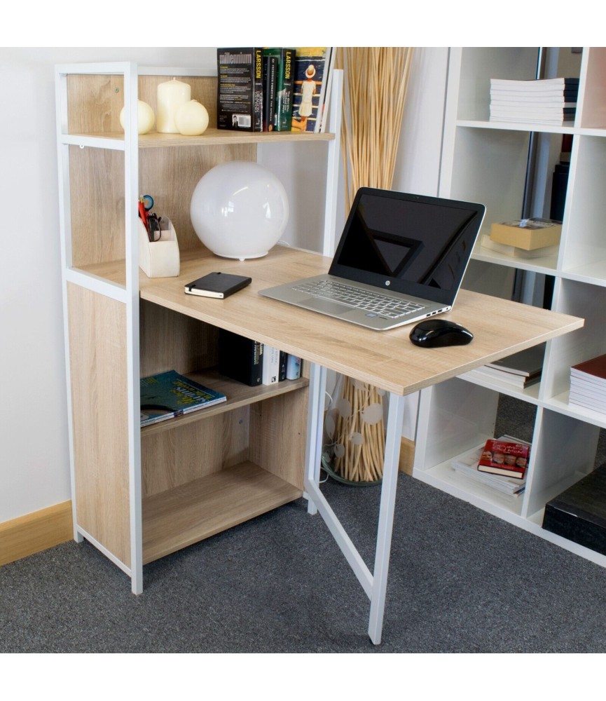 Estación de trabajo de estudio plegable para ahorrar espacio de escritorio hogar oficina dormitorio